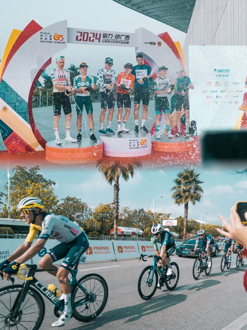 แว่นตากันแดดปั่นจักรยานแบรนด์ร่วมกับ 2024 UCI Worldtour/ทัวร์ Guangxi